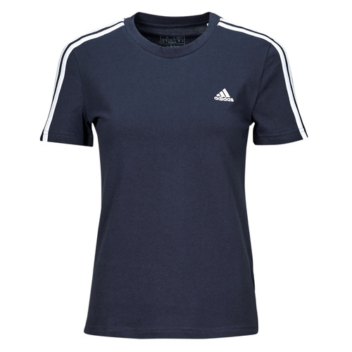 Textil Ženy Trička s krátkým rukávem Adidas Sportswear W 3S T Tmavě modrá / Bílá