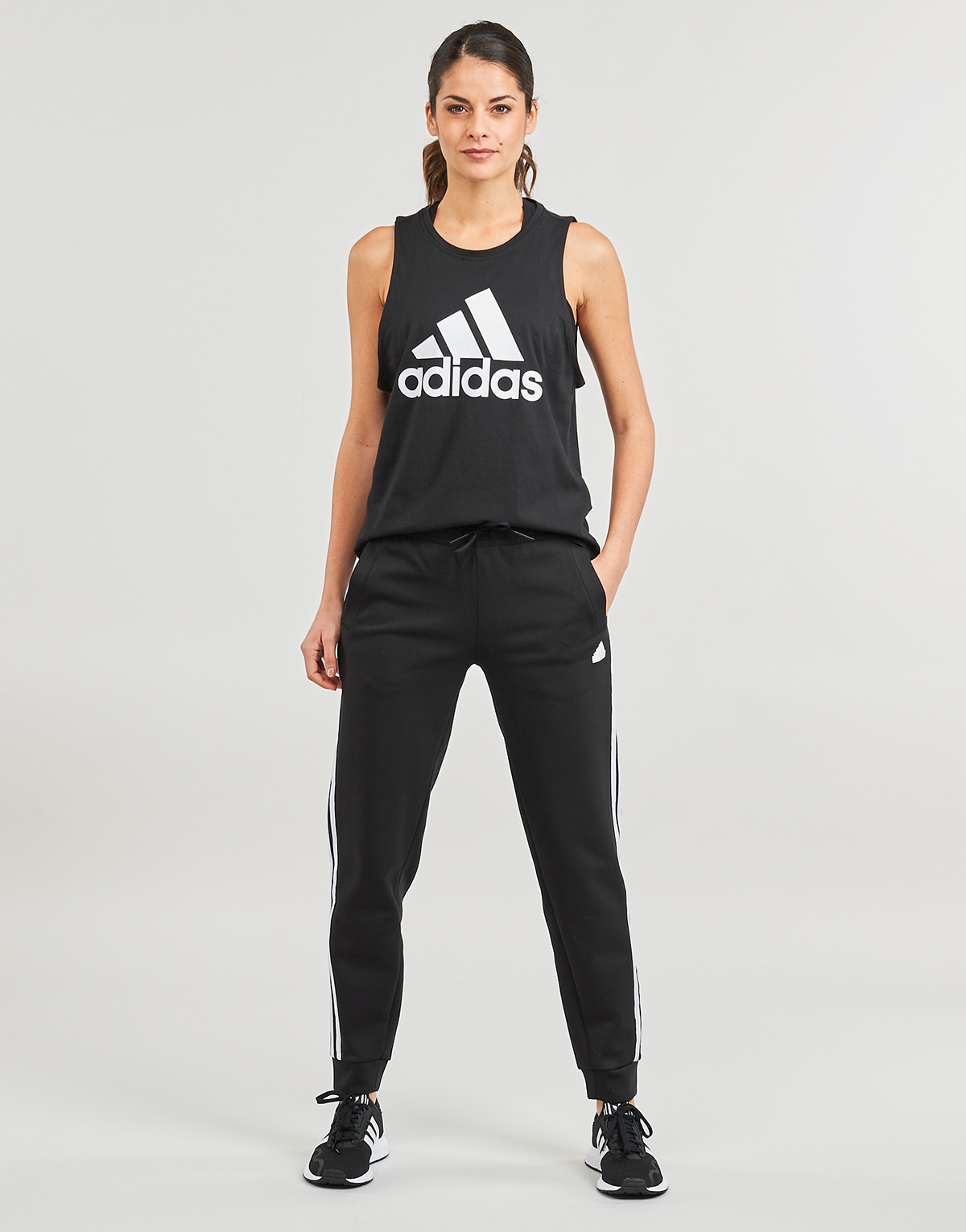 Textil Ženy Teplákové kalhoty Adidas Sportswear W FI 3S REG PT Černá