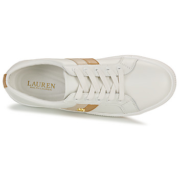 Lauren Ralph Lauren JANSON II-SNEAKERS-LOW TOP LACE Bílá / Velbloudí hnědá / Béžová
