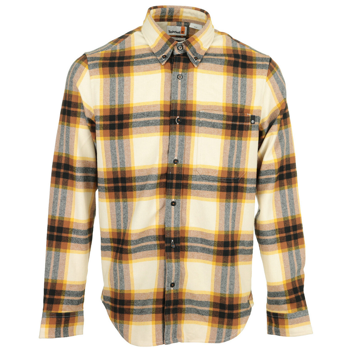 Textil Muži Košile s dlouhymi rukávy Timberland Ls Heavy Flannel Plaid Žlutá