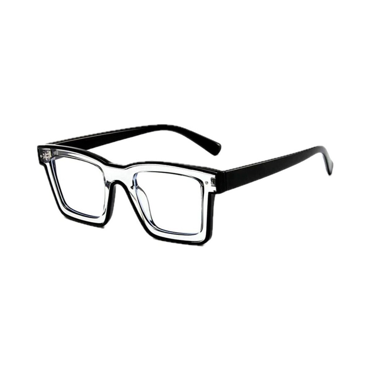 Hodinky & Bižuterie sluneční brýle Veyrey Dámské brýle blokující modré světlo Magicfur Hranaté Černá