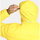 Textil Prošívané bundy Kilpi Pánská péřová bunda  PYRAMIDEN-M Žlutá