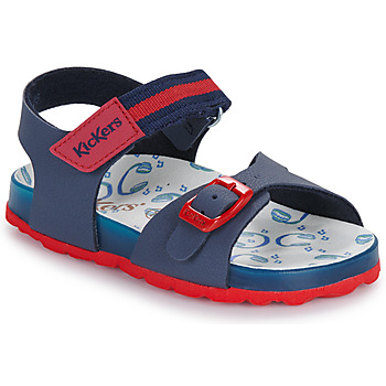 Boty Chlapecké Sandály Kickers SOSTREET Tmavě modrá / Červená