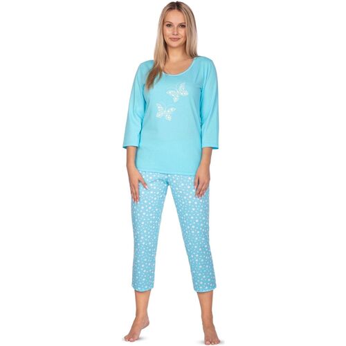 Textil Ženy Pyžamo / Noční košile Regina Dámské pyžamo 642 blue 