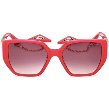 Hodinky & Bižuterie Ženy sluneční brýle Guess Occhiali da Sole  GU7892/S 72T con Charms Růžová