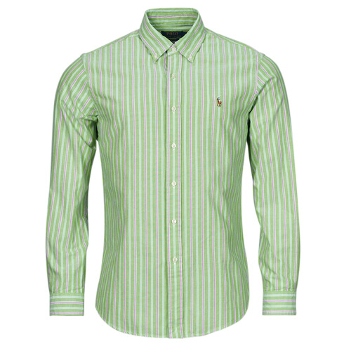 Textil Muži Košile s dlouhymi rukávy Polo Ralph Lauren CHEMISE COUPE DROITE EN OXFORD RAYEE           