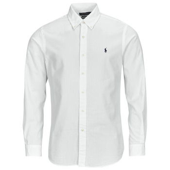 Polo Ralph Lauren Košile s dlouhymi rukáv CHEMISE COUPE DROITE EN SEERSUCKER - Bílá