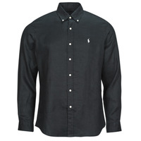 Textil Muži Košile s dlouhymi rukávy Polo Ralph Lauren CHEMISE COUPE DROITE EN LIN Černá