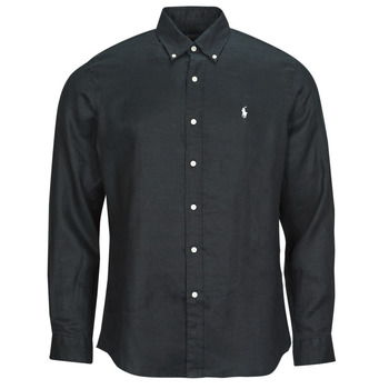 Polo Ralph Lauren Košile s dlouhymi rukáv CHEMISE COUPE DROITE EN LIN - Černá