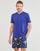 Textil Muži Trička s krátkým rukávem Polo Ralph Lauren T-SHIRT AJUSTE COL V EN COTON Modrá