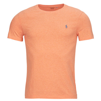 Textil Muži Trička s krátkým rukávem Polo Ralph Lauren T-SHIRT AJUSTE EN COTON Korálová / Sepraný / Oranžová