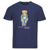 Textil Muži Trička s krátkým rukávem Polo Ralph Lauren T-SHIRT POLO BEAR AJUSTE EN COTON Tmavě modrá