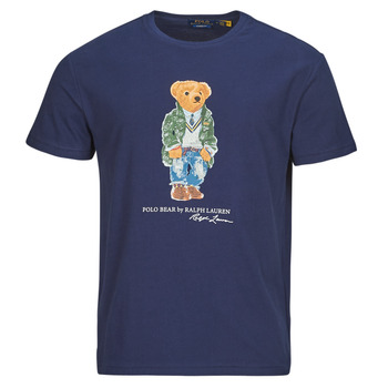 Textil Muži Trička s krátkým rukávem Polo Ralph Lauren T-SHIRT POLO BEAR AJUSTE EN COTON Tmavě modrá / Námořnická modř