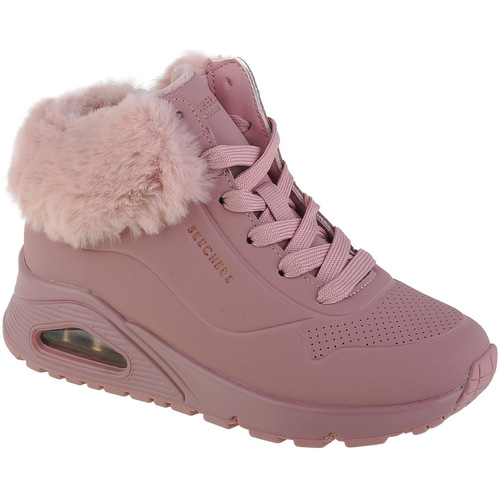 Boty Dívčí Kotníkové boty Skechers Uno - Fall Air Růžová