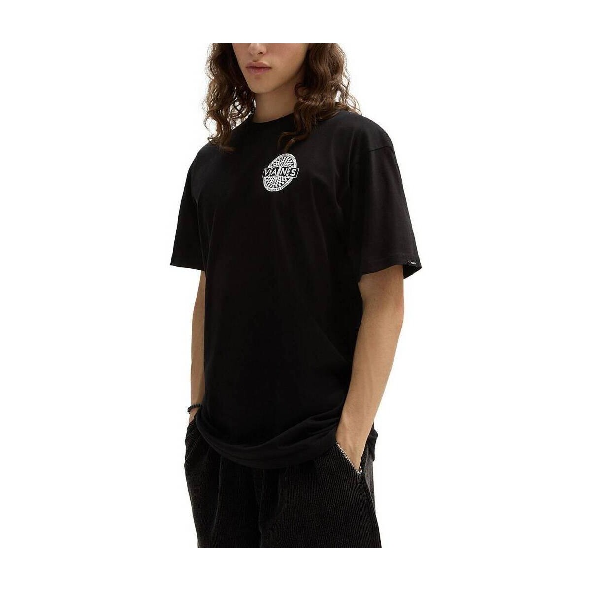 Textil Muži Košile s krátkými rukávy Vans WARPED CHECKERBOARD LO Černá
