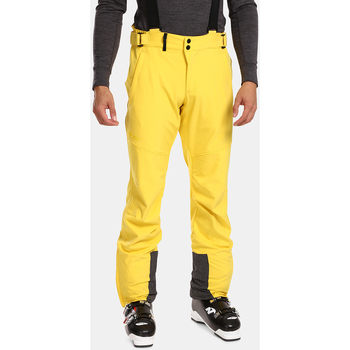 Kilpi Kalhoty Pánské softshellové lyžařské kalhoty RHEA-M - Žlutá