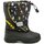 Boty Chlapecké Zimní boty Wojtylko Z24102C černo žluté dětské sněhule Černá