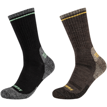 Spodní prádlo Muži Sportovní ponožky  Skechers 2PPK Men Trail Wool Socks Černá