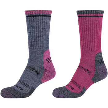 Skechers Sportovní ponožky 2PPK Women Trail Wool Socks - Růžová