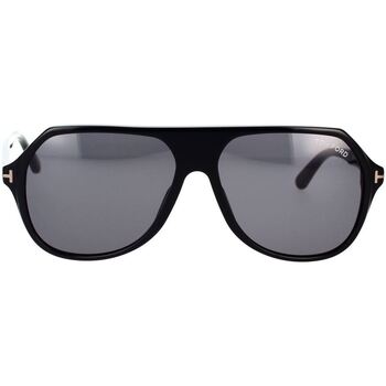 Hodinky & Bižuterie sluneční brýle Tom Ford Occhiali da Sole  Hayes FT0934-N/S 01A Černá