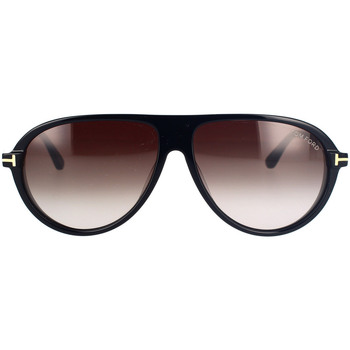 Hodinky & Bižuterie sluneční brýle Tom Ford Occhiali da Sole  Marcus FT1023/S 01B Černá