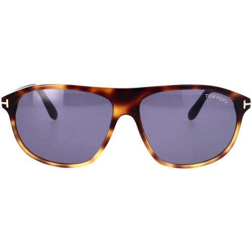 Hodinky & Bižuterie sluneční brýle Tom Ford Occhiali da Sole  Prescott FT1027/S 56V Hnědá