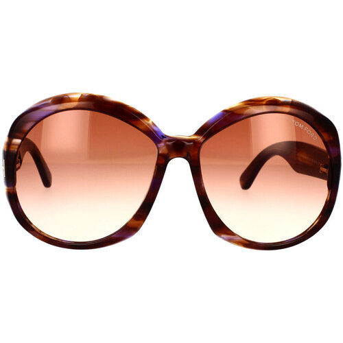 Hodinky & Bižuterie sluneční brýle Tom Ford Occhiali da Sole  Annabelle FT1010/S 55Z Hnědá