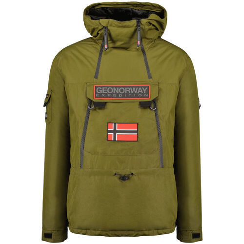 Textil Muži Teplákové bundy Geographical Norway Benyamine054 Man Kaki Zelená