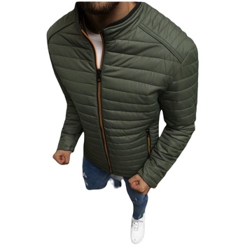 Textil Muži Prošívané bundy Ozonee Pánská bunda Khoa zelená Zelená