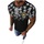 Textil Muži Trička s krátkým rukávem Ozonee Pánské tričko Whomping černá Černá