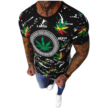Textil Muži Trička s krátkým rukávem Ozonee Pánské tričko Royksopp černá Černá