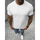 Textil Muži Trička s krátkým rukávem Ozonee Pánské tričko Danielle bílá Bílá