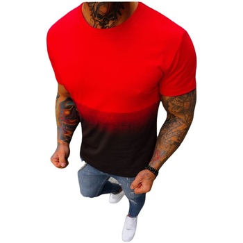 Ozonee Trička s krátkým rukávem Pánské tričko Better červená - Červená
