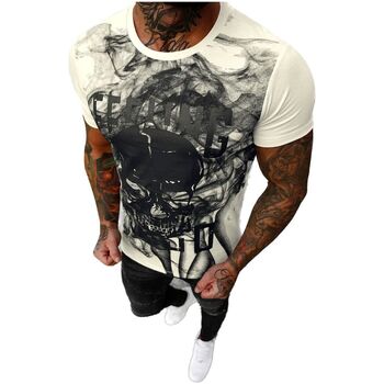 Textil Muži Trička s krátkým rukávem Ozonee Pánské tričko Content béžová Béžová