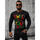 Textil Muži Trička s krátkým rukávem Ozonee Pánské tričko s dlouhým rukávem Firepit černá Černá