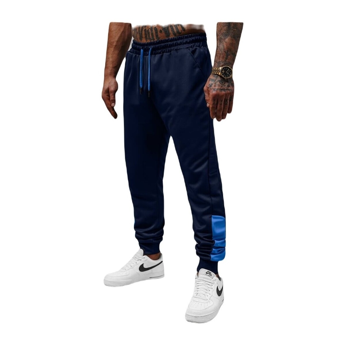Textil Muži Teplákové kalhoty Ozonee Pánské tepláky Maro námořnická modrá Tmavě modrá