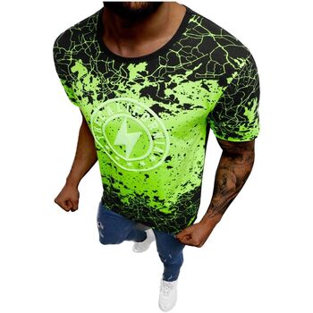 Textil Muži Trička s krátkým rukávem Ozonee Pánské tričko Doarmu zelená Zelená