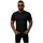 Textil Muži Trička s krátkým rukávem Ozonee Pánské tričko s krátkým rukávem Okuzu černá Černá