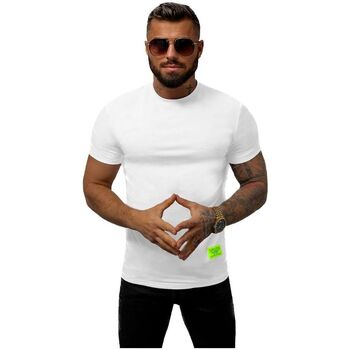 Textil Muži Trička s krátkým rukávem Ozonee Pánské tričko s potiskem Sherab bílá Bílá