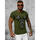 Textil Muži Trička s krátkým rukávem Ozonee Pánské tričko s potiskem Bulb zelená Zelená