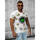 Textil Muži Trička s krátkým rukávem Ozonee Pánské tričko s potiskem Kaynfal bílá Bílá
