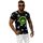 Textil Muži Trička s krátkým rukávem Ozonee Pánské tričko s potiskem Cadwalen černá Černá