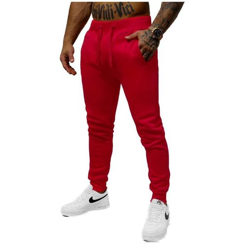 Textil Muži Teplákové kalhoty Ozonee Pánské tepláky Awascien tmavě červená Bílá