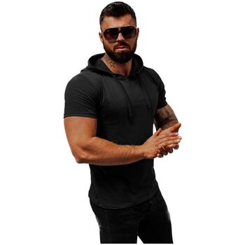 Textil Muži Trička s krátkým rukávem Ozonee Pánské tričko s krátkým rukávem Baby černá Černá