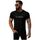 Textil Muži Trička s krátkým rukávem Ozonee Pánské tričko s krátkým rukávem Siento černá Černá