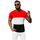 Textil Muži Trička s krátkým rukávem Ozonee Pánské tričko s krátkým rukávem Gilly červená Červená