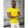 Textil Muži Trička s krátkým rukávem Ozonee Pánské tričko s krátkým rukávem Horse žlutá Žlutá