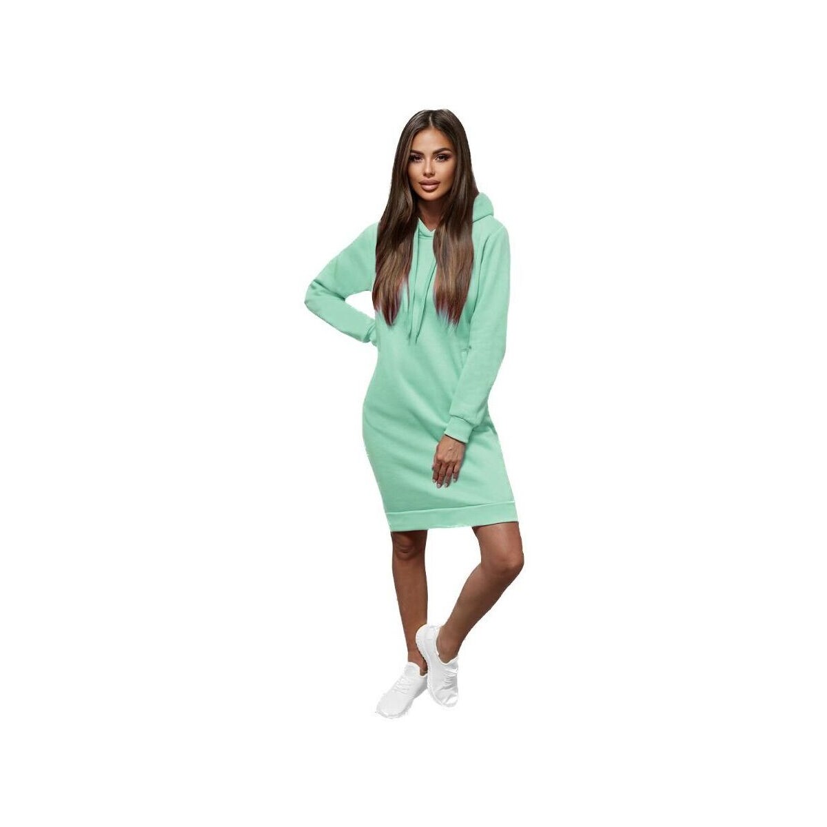 Textil Ženy Krátké šaty Ozonee Dámské mikinové šaty Rigzin mátová Zelená