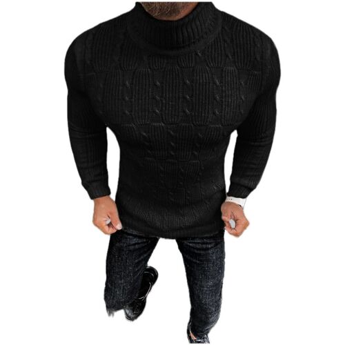 Textil Muži Svetry Ozonee Pánský klasický svetr Luvar černá Černá