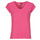 Textil Ženy Trička s krátkým rukávem Pieces PCBILLO TEE LUREX STRIPES Růžová